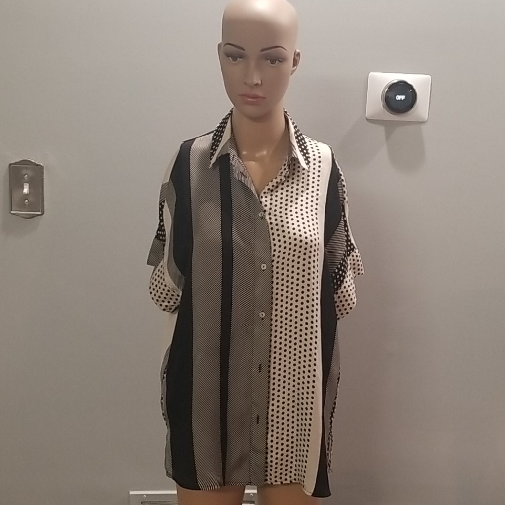 Button Down Mango Top